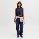 Jack & Jones Kadin Hakim Yaka Kolsuz Denim Gömlek - Mae - 00404 Mavi