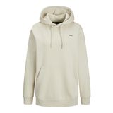 JACK & JONES Kadın JJXX JXABBIE RLX LS EVERY HOOD SWT NOOS Sweatshirt, Moonbeam Print:BLACK JJXX LOGO, S