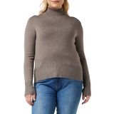 JACK & JONES Kadın JJXX JXAVA SOFT ROLL NECK KNIT NOOS Triko, Brindle, L