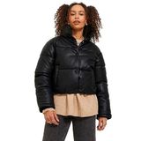 JACK & JONES Kadın JJXX JXBREEZY FAUX LEATHER SHORT JKT OTW SN Mont, Black, M