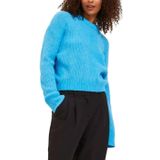 JACK & JONES Kadın JJXX JXEMBER FLUFFY CREW NECK KNIT NOOS Triko, Aquarius, L