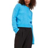 JACK & JONES Kadın JJXX JXEMBER FLUFFY CREW NECK KNIT NOOS Triko, Aquarius, M