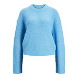 JACK & JONES Kadın JJXX JXEMBER FLUFFY CREW NECK KNIT NOOS Triko, Aquarius, S