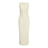 JACK & JONES Kadın JJXX JXFELINA MESH LONG DRESS WVN Elbise, Bone White, S