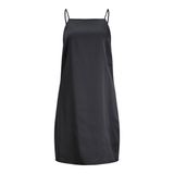 JACK & JONES Kadın JJXX JXJULINE SHORT SATIN DRESS WVN Elbise, Black, S