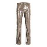JACK & JONES Kadın JJXX JXKENYA HW STRAIGHT FAUX LEAT PANT NOOS Pantolon, Brindle Detail:SHINY, M