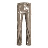 JACK & JONES Kadın JJXX JXKENYA HW STRAIGHT FAUX LEAT PANT NOOS Pantolon, Brindle Detail:SHINY, XS