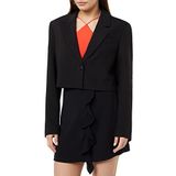 JACK & JONES Kadın JJXX JXMARY CROPPED BLAZER PNT SN Ceket, Black, M