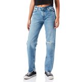 JACK & JONES Kadın JJXX JXSEOUL STRAIGHT MW CR3008 Kot Pantolon, Light Blue Denim, 29/32