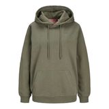 JACK & JONES Kadın Jxabbie RLX Ls Every Hood SWT Noos Sweatshirt, Üzüm Yaprağı/Detay: Rosin Jjxx Logo, XS EU, Üzüm yaprağı/Detay: pembe Jjxx logosu, XS