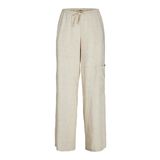 JACK & JONES Kadın JXBREEZE FLORA SUMMER MW PANTS WVN SN Pantolon, Feather Gray, L