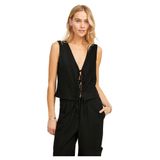 JACK & JONES Kadın JXBREEZE SUMMER SL VEST WVN Triko-Kazak, Black, L