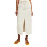 JACK & JONES Kadın JXDORA LONG DENIM HW SKIRT DNM Uzun Etek Beyaz Denim S