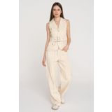 JACK & JONES Kadın JXELLY TOKYO FRINGES PANTS PNT EX Pantolon, Raw Ecru, M