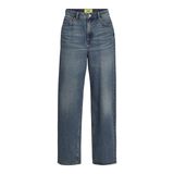JACK & JONES Kadın JXERIN BAGGY MW JEANS R108 DNM Jean Koyu Mavi Denim 27/32