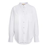 JACK & JONES Kadın JXJAMIE LS RLX LINEN BLEND SHIRT WVN SN Gömlek Beyaz XS