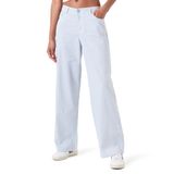JACK & JONES Kadın JXLISA LINEN WIDE MW PANT PNT Pantolon Koyu Mavi L
