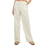 JACK & JONES Kadın JXLISA LINEN WIDE MW PANT PNT Pantolon Vanilya Rengi S