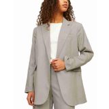JACK & JONES Kadın JXMARY LINEN BLAZER TLR SN Ceket Koyu Bej L