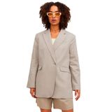 JACK & JONES Kadın JXMARY LINEN BLAZER TLR SN Ceket Koyu Bej M