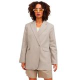 JACK & JONES Kadın JXMARY LINEN BLAZER TLR SN Ceket Koyu Bej S