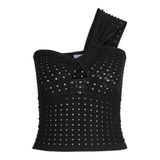 JACK & JONES Kadın JXNEYE ONE SHOULDER TOP KNIT Triko-Kazak, Black, S