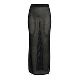 JACK & JONES Kadın JXPRESLEY SKIRT KNIT Uzun Etek Siyah M
