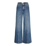 JACK & JONES Kadın Jxtokyo Wide Hw Jeans R282 DNM Ln, mavi (medium denim blue), 31W / 32L
