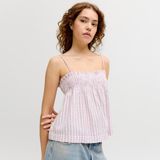 Jack & Jones Kadin Kare Yaka Kolsuz Bluz - Zoe - 002-Pembe - XS