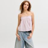 Jack & Jones Kadin Kare Yaka Kolsuz Bluz - Zoe - 002-Pembe