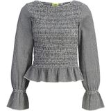 Jack & Jones Kadin Kayik Yaka Uzun Kollu Üst - Zoe - 0 Siyah