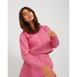 Jack & Jones Kadin Logolu Kapüsonlu Sweatshirt - Abbie - Pembe