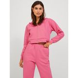Jack & Jones Kadin Logolu Kapüsonlu Sweatshirt - Abbie - XL - Pembe