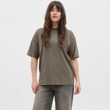 Jack & Jones Kadin Loose Fit Kisa Kollu Tisört - Andrea - 0 - Kahverengi