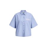 Jack & Jones Kadin Nakis Detayli Oversize Fit Kisa Kollu Gömlek - Caro