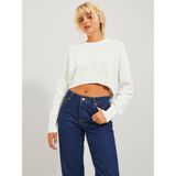 Jack & Jones Kadin Örme Crop Kazak - Carlota - Beyaz