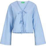 Jack & Jones Kadin Relaxed Fit V Yaka Bluz - Windy - 003-Mavi