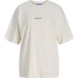 Jack & Jones Kadin Sirt Baskili Tisört - Millow - 001 - Beyaz