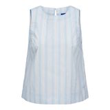 JACK & JONES Kadın Tişört JXAVA POPLIN SL TOP WVN, Cashmere Blue, S
