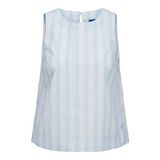 JACK & JONES Kadın Tişört JXAVA POPLIN SL TOP WVN, Cashmere Blue, XS