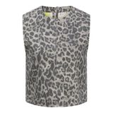 JACK & JONES Kadın Tişört JXSARAH MAGGIE LEO TOP PNT, Thunderstorm, L