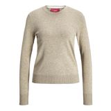JACK & JONES Kadın Triko Jxcara Comfy Crew Neck Knit SN, Mat Gri, M