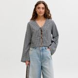 Jack & Jones Kadin V Yaka Bluz - Zoe - 0-Siyah