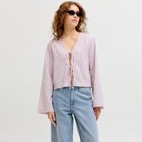 Jack & Jones Kadin V Yaka Bluz - Zoe - 002-Pembe