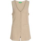 Jack & Jones Kadin V Yaka Kolsuz Yelek - Valerie - 0019-Bej - XL