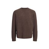 Jack & Jones Kahverengi Erkek Yuvarlak Yaka Kazak 12293244 JORNORREBRO CATSKILLS