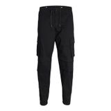 Jack & Jones Kane Noah Siyah Manşetli Erkek Kargo Pantolon