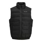 JACK & JONES Kapitone Yelek, S, 12286689, Siyah, Erkek