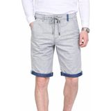 Jack & Jones Kaprl IRMIXM8J Straıght Fıt Bagcıklı Kemerlı Erkek Cep Sort - Mavi