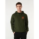 Jack & Jones Kapüşon Yaka Haki Erkek Sweatshırt 12256813_JJLINER SWEAT HOOD
